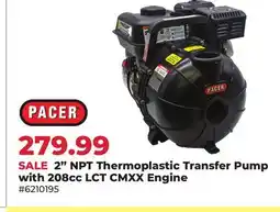 Runnings PACER 2 NPT Thermoplastic Transfer Pump with offer