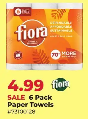 Runnings Fiora 6 Pack Paper Towels offer