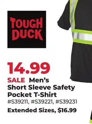 Runnings Tough Duck Men's Short Sleeve Safety Pocket T-Shirt offer