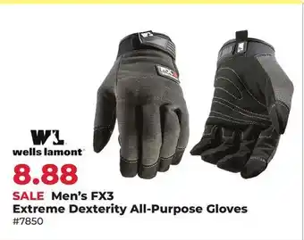 Runnings Wells Lamont Men's FX3 Extreme Dexterity All-Purpose Gloves offer