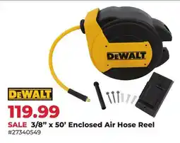 Runnings DEWALT 3/8 x 50' Enclosed Air Hose Reel offer