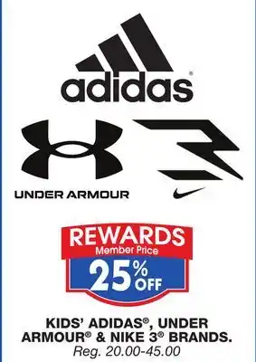 Blain's Farm & Fleet KID'S ADIDAS , UNDER ARMOUR & NIKE BRANDS offer