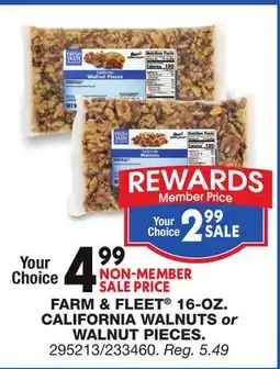 Blain's Farm & Fleet FARM & FLEET 16-OZ. CALIFORNIA WALNUTS or WALNUT PIECES offer