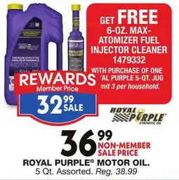 Blain's Farm & Fleet ROYAL PURPLE MOTOR OIL offer