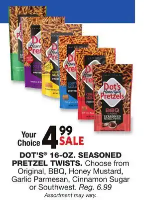 Blain's Farm & Fleet DOT'S 16-OZ. SEASONED PRETZEL TWISTS offer