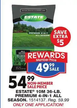 Blain's Farm & Fleet ESTATE 10M 36-LB. PREMIUM 4-IN-1 ALL SEASON offer