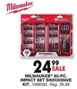 Blain's Farm & Fleet MILWAUKEE 80-PC. IMPACT SET SHOCKWAVE KIT offer