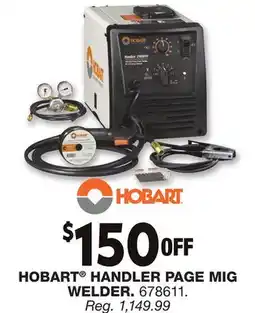 Blain's Farm & Fleet HOBART HANDLER PAGE MIG WELDER offer