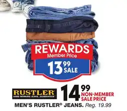 Blain's Farm & Fleet MEN'S RUSTLER JEANS offer