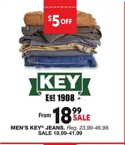 Blain's Farm & Fleet MEN'S KEY JEANS offer