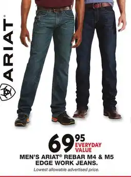 Blain's Farm & Fleet MEN'S ARIAT REBAR M4 & M5 EDGE WORK JEANS offer