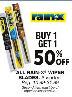 Blain's Farm & Fleet ALL RAIN-X WIPER BLADES offer