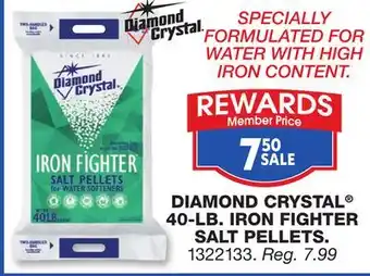 Blain's Farm & Fleet DIAMOND CRYSTAL 40-LB. IRON FIGHTER SALT PELLETS offer