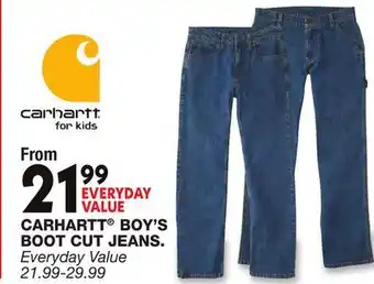 Blain's Farm & Fleet CARHARTT BOY'S BOOT CUT JEANS offer