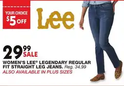 Blain's Farm & Fleet WOMEN'S LEE LEGENDARY REGULAR FIT STRAIGHT LEG JEANS offer