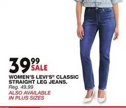 Blain's Farm & Fleet WOMEN'SLEVI'S CLASSIC STRAIGHT LEG JEANS offer