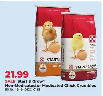 Runnings Start & Grow Non-Medicated or Medicated Chick Crumbles offer