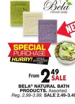 Blain's Farm & Fleet BELA NATURAL BATH PRODUCTS offer