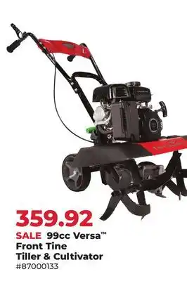 Runnings 99cc Versa Front Tine Tiller & Cultivator offer