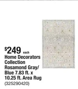 The Home Depot Home Decorators Collection Rosamond Gray/Blue 7.83 ft. x 10.25 ft. Area Rug offer