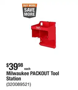 The Home Depot Milwaukee PACKOUT Tool Station offer