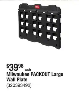 The Home Depot Milwaukee PACKOUT Large Wall Plate offer