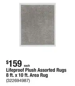 The Home Depot Lifeproof Plush Assorted Rugs 8 ft. x 10 ft. Area Rug offer