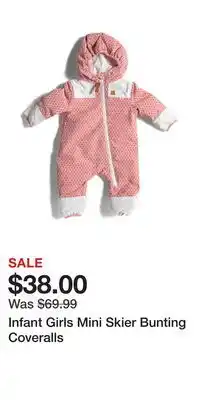 TJ Maxx Infant Girls Mini Skier Bunting Coveralls offer