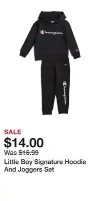 TJ Maxx Little Boy Signature Hoodie And Joggers Set offer