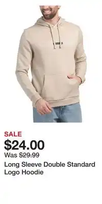 TJ Maxx Long Sleeve Double Standard Logo Hoodie offer