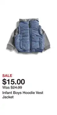 TJ Maxx Infant Boys Hoodie Vest Jacket offer