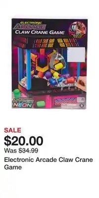 TJ Maxx Electronic Arcade Claw Crane Game offer