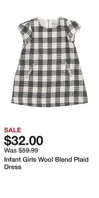 TJ Maxx Infant Girls Wool Blend Plaid Dress offer