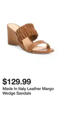 TJ Maxx Made In Italy Leather Margo Wedge Sandals offer