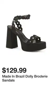 TJ Maxx Made In Brazil Dolly Broderie Sandals offer