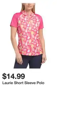 TJ Maxx Laurie Short Sleeve Polo offer