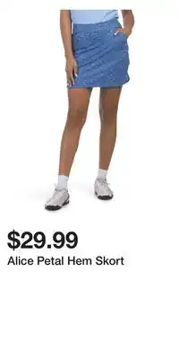 TJ Maxx Alice Petal Hem Skort offer