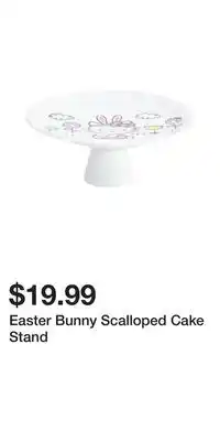 TJ Maxx Easter Bunny Scalloped Cake Stand offer