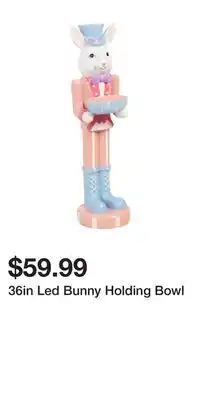 TJ Maxx 36in Led Bunny Holding Bowl offer