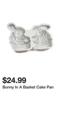 TJ Maxx Bunny In A Basket Cake Pan offer