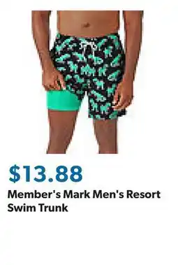 Sam's Club Member's Mark Men's Resort Swim Trunk offer