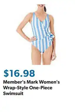 Sam's Club Member's Mark Women's Wrap-Style One-Piece Swimsuit offer