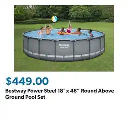 Sam's Club Bestway Power Steel 18' x 48 Round Above Ground Pool Set offer