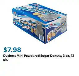 Sam's Club Duchess Mini Powdered Sugar Donuts, 3 oz, 12 pk offer