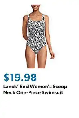 Sam's Club Lands' End Women's Scoop Neck One-Piece Swimsuit offer