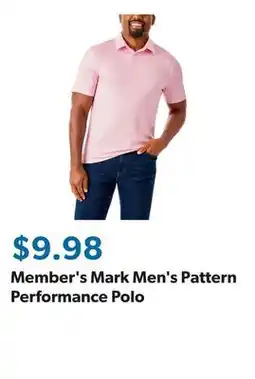 Sam's Club Member's Mark Men's Pattern Performance Polo offer