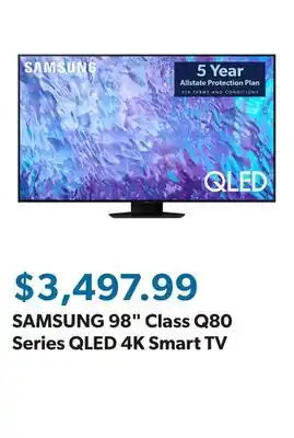 Sam's Club SAMSUNG 98 Class Q80 Series QLED 4K Smart TV offer