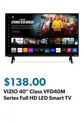 Sam's Club VIZIO 40 Class VFD40M Series Full HD LED Smart TV offer