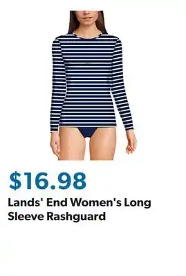 Sam's Club Lands' End Women's Long Sleeve Rashguard offer