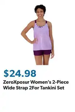 Sam's Club ZeroXposur Women's 2-Piece Wide Strap 2For Tankini Set offer